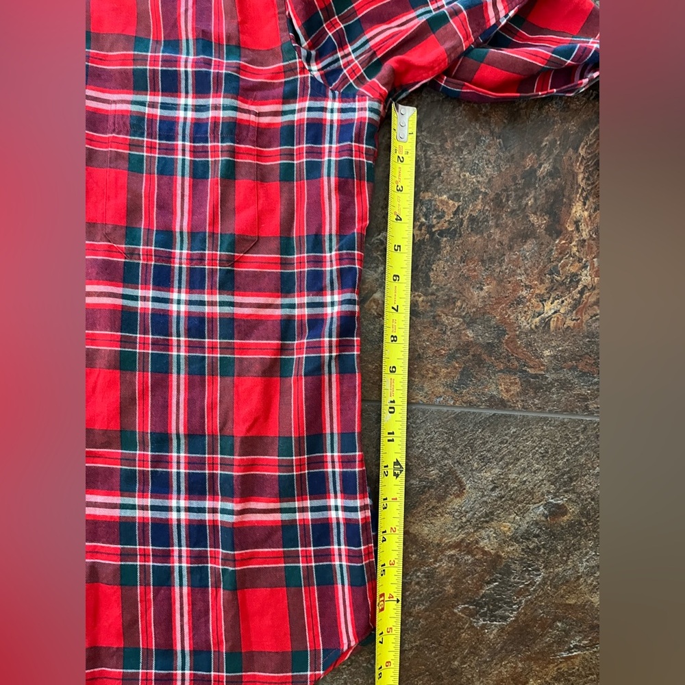 Brooks Brothers Brothers Flannel. Classic red plaid long sleeve button down. 16R - Picture 7 of 8